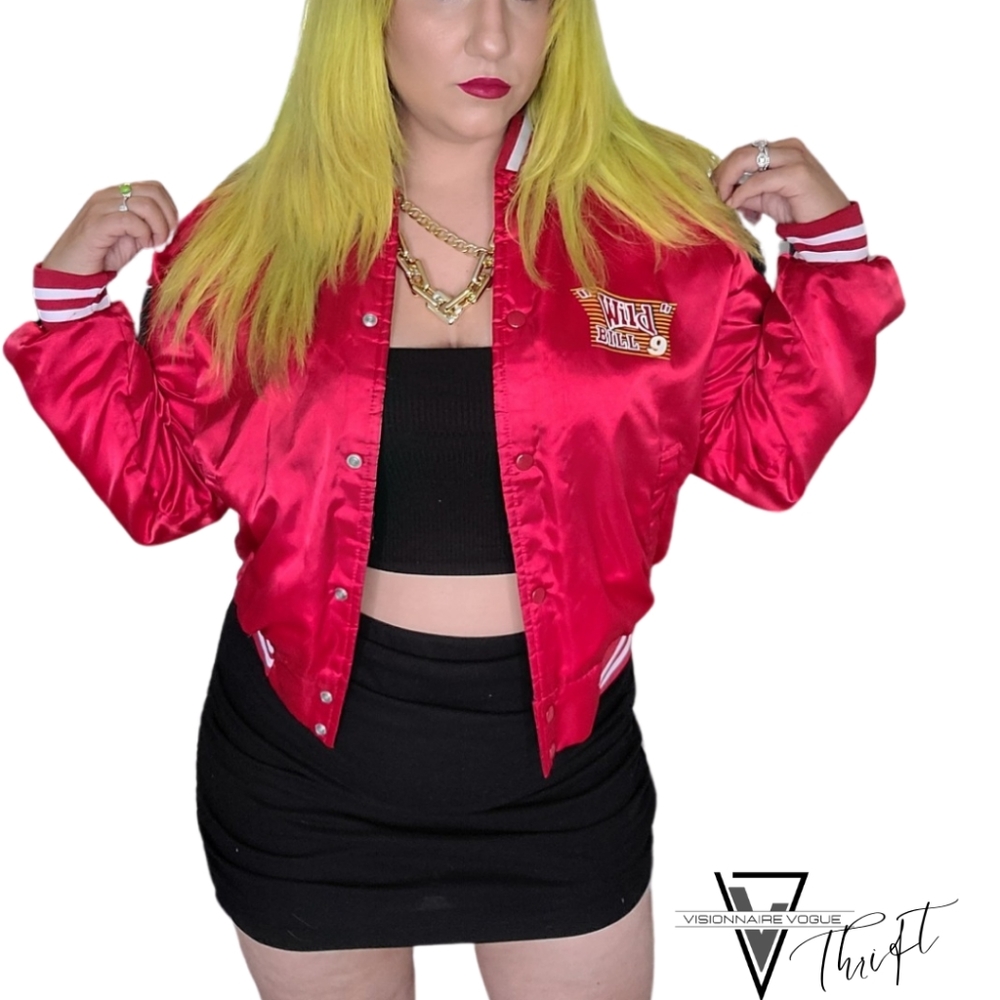 Chalk Line Varsity Bomber Jacket - image 3